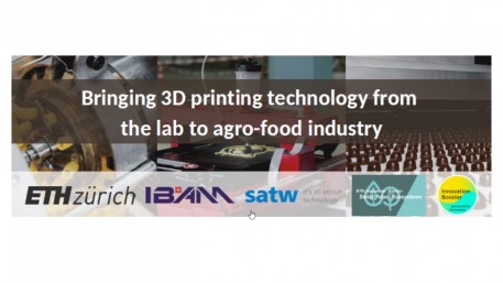 Workshop : L’impression 3D dans l’industrie alimentaire