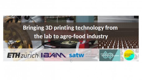 Workshop : L’impression 3D dans l’industrie alimentaire