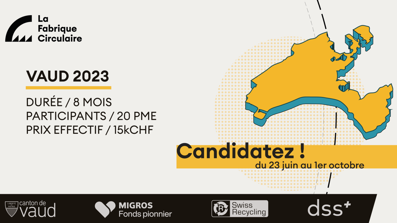 L’Édition Vaud 2023 de La Fabrique Circulaire est lancée! 