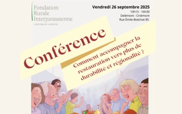 Conférence - Comment accompagner la restauration vers plus de durabilité et régionalité?